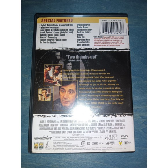 Donnie Brasco special edition DVD - Picture 2 of 2